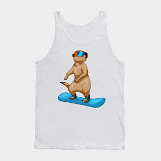 Meerkat Snowboard Winter sports Tank Top